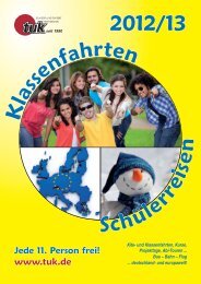 Klassenfahrten-Reisen von Kita bis Abi 2013 (PDF - Touristik und ...