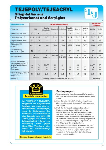 Qualitäts Stegplatten Qualitäts Stegplatten - tuj.de