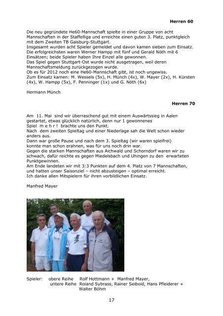 Plasma-Nitrieren - Tennisverein Buocher Höhe