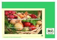 Bio-Kennzeichen bei Lebensmitteln - UBB