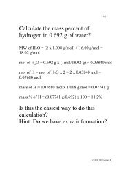 Calculate the mass percent of hydrogen in 0.692 g of water? Is this ...