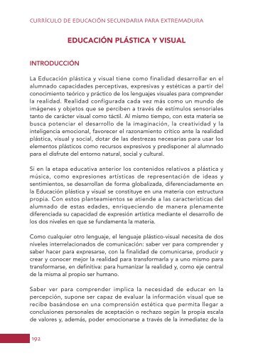 EDUCACIÓN PLÁSTICA Y VISUAL