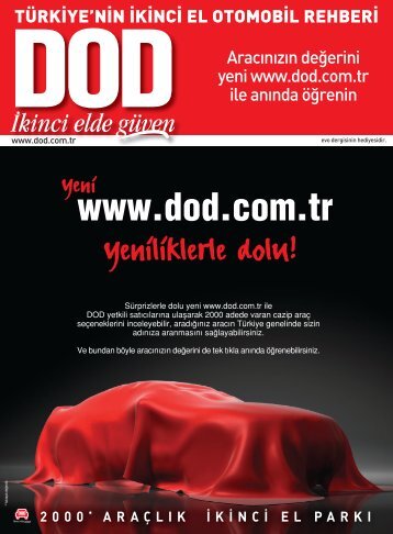 Aracınızın değerini yeni www.dod.com.tr ile anında öğrenin