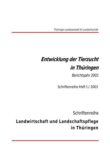 Einrichtungen der Tierzuchtverwaltung und -organisation - TLL