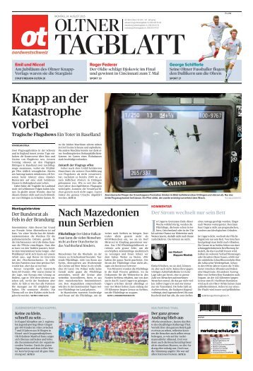 E-Paper-Ausgabe_Oltner Tagblatt_Montag, 24 August 2015