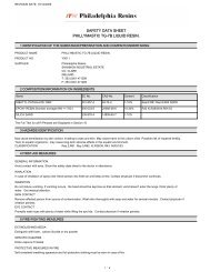 SAFETY DATA SHEET PHILLYMASTIC TG-7B LIQUID RESIN