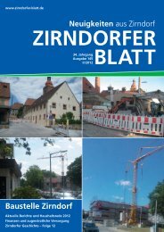 Baustelle Zirndorf - Das Zirndorfer Blatt