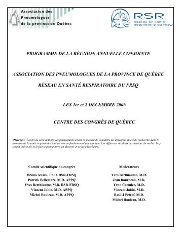 programme de la rÃ©union annuelle conjointe association des ...