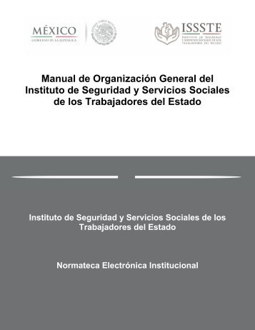 Manual de OrganizaciÃ³n General del Instituto de Seguridad y ...