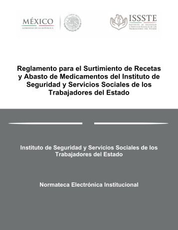 Reglamento para el Surtimiento de Recetas y Abasto de ...