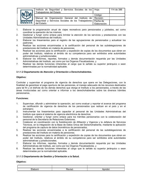 Manual de OrganizaciÃ³n General del Instituto de Seguridad y ...