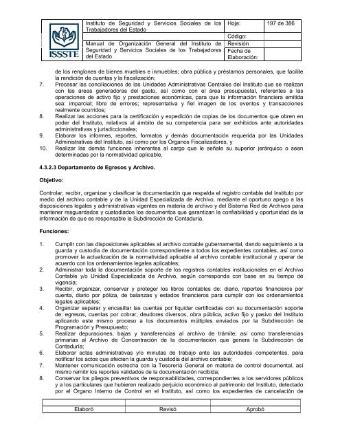 Manual de OrganizaciÃ³n General del Instituto de Seguridad y ...