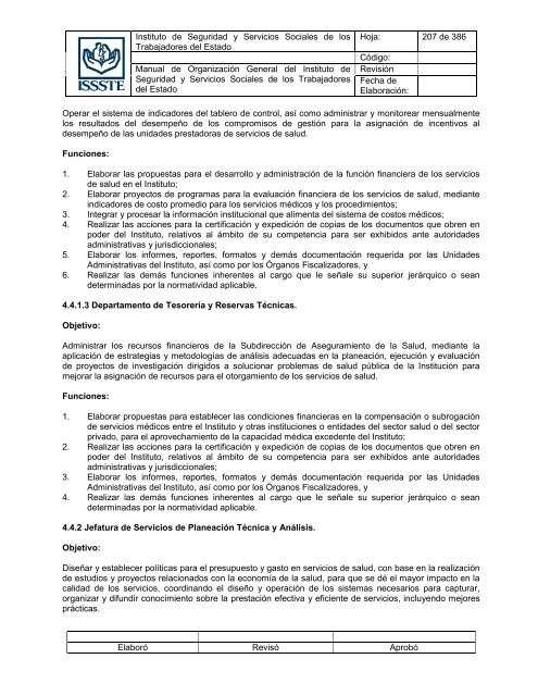 Manual de OrganizaciÃ³n General del Instituto de Seguridad y ...