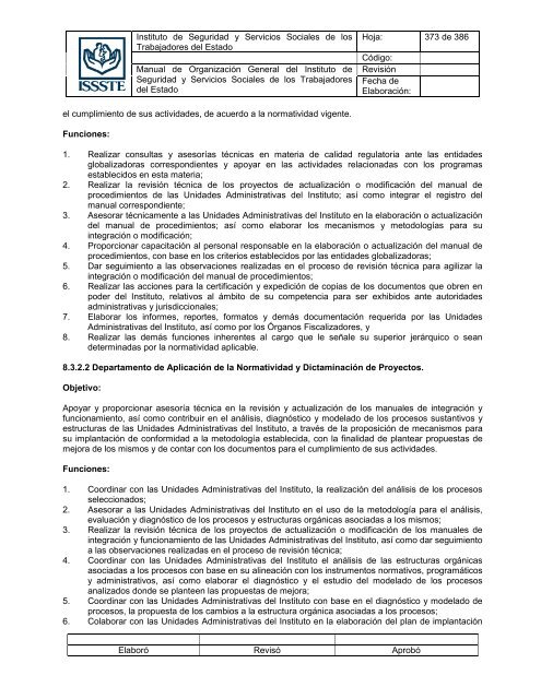 Manual de OrganizaciÃ³n General del Instituto de Seguridad y ...