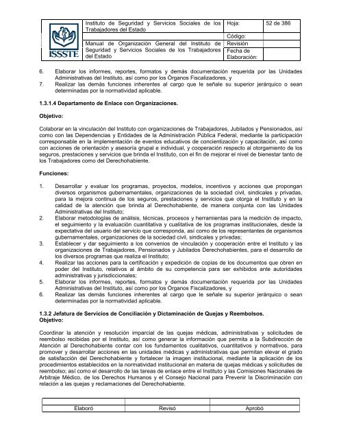 Manual de OrganizaciÃ³n General del Instituto de Seguridad y ...