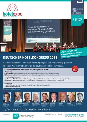 deutscher hotelkongress 2011 - The Conference Group GmbH