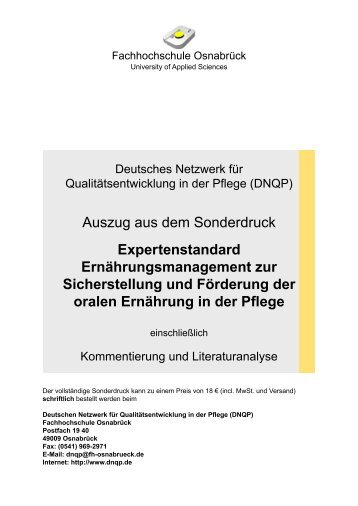 Kurzinformationen zum Download - Qualität in der Altenpflege