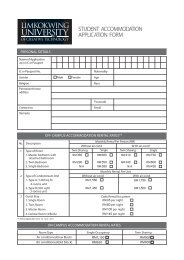 STUDENT ACCOMMODATION APPLICATION FORM