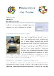 Documentation Magic Squares