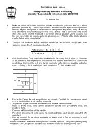 GymnÃ¡zium Jura Hronca KoreÅ¡pondenÄnÃ½ seminÃ¡r z matematiky ...