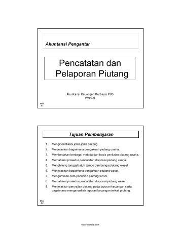 Penilaian Piutang Usaha - Warsidi