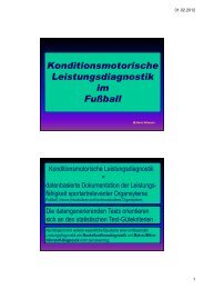 LEISTUNGSDIAGNOSTIK FUßBALL \(Trainer\) - BDFL