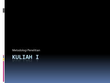 Kuliah I