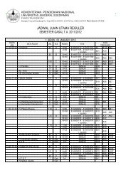 JADWAL UJIAN UTAMA REGULER