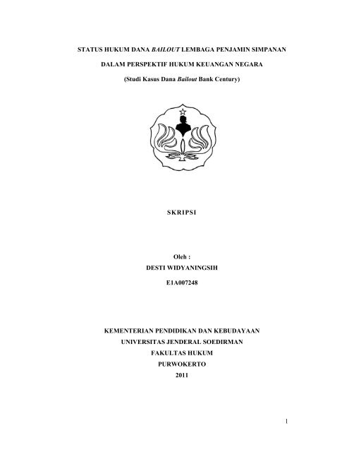 Skripsi Desti E1a007248 F Hukum Pdf Fakultas Hukum