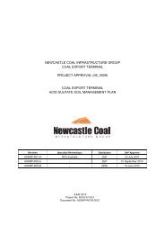 Stage 2F Acid Sulphate Soils Management Plan - Newcastle Coal ...