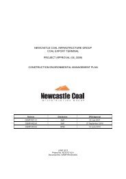 construction environmental management plan - Newcastle Coal ...