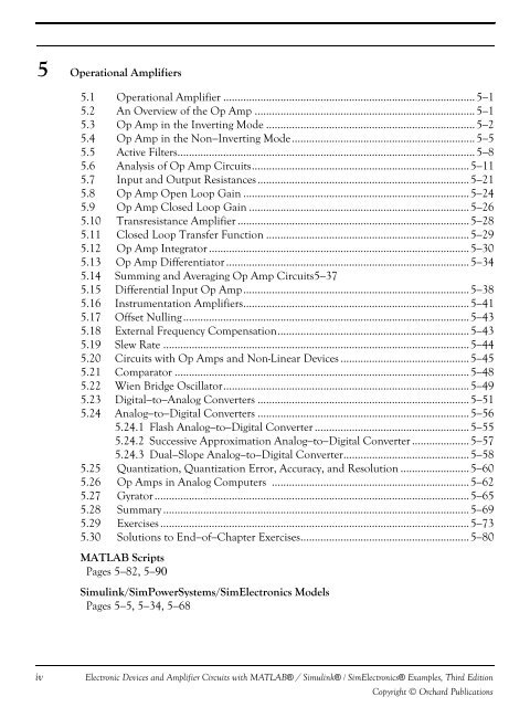 Electronic Devices and Amplifier Circuits