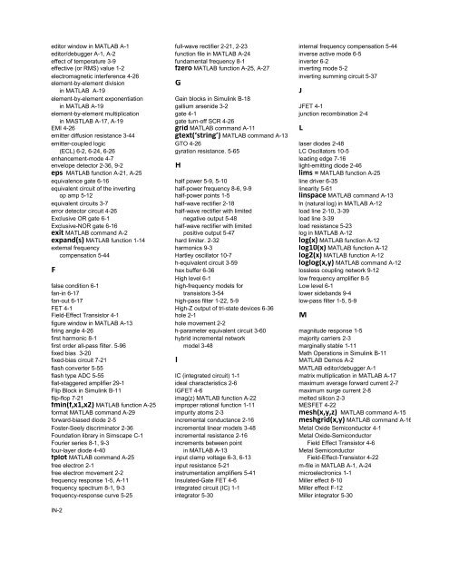 Electronic Devices and Amplifier Circuits