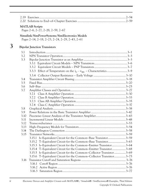 Electronic Devices and Amplifier Circuits