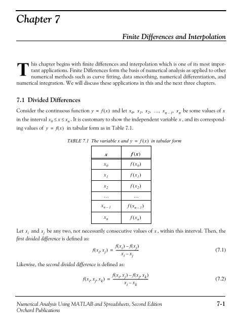 Numerical Analysis