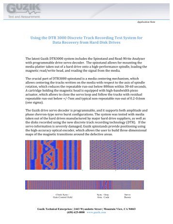 DTR 3000 For Data Recovery - Guzik Technical Enterprises