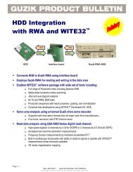 HDD Integration with RWA and WITE32