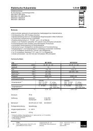 Elektrische Hubantriebe 1,0 kN 7.1.3. - HORA