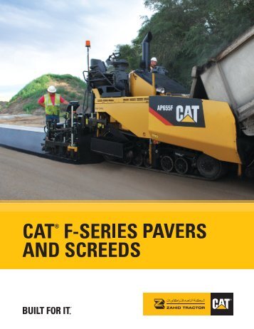 Caterpillar F-Series Brochure  Zahid Tractor