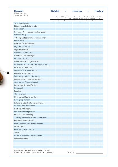 Der Stress - Techniker Krankenkasse