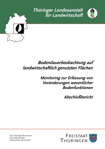 Bodendauerbeobachtung auf landwirtschaftlich genutzten ... - TLL