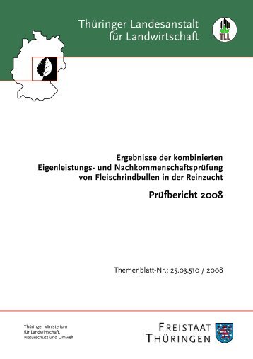 Ergebnisse der kombinierten Eigenleistungs+ und - Thüringer ...