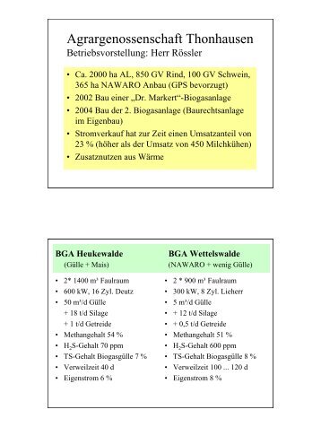 Biogasanlage Thonhausen