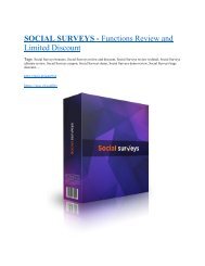 Social Surveys review - 65% Discount and FREE $14300 BONUS