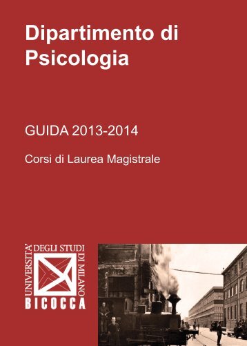 Guida magistrali 2013-2014 - Psicologia - UniversitÃ  degli Studi di ...