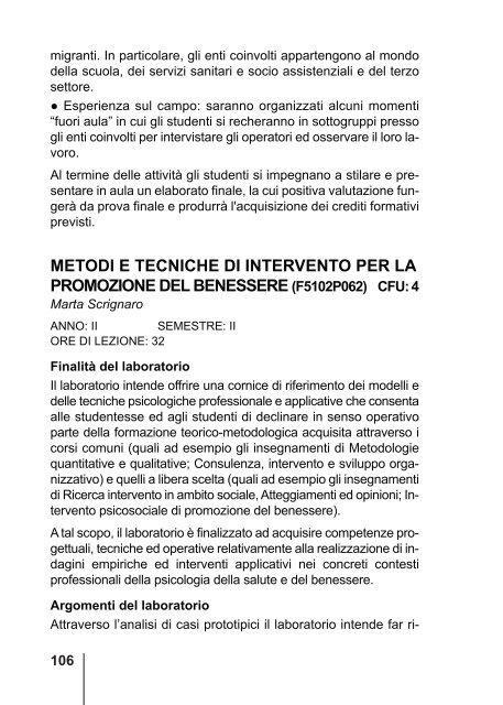 Guida magistrali 2013-2014 - Psicologia - UniversitÃ  degli Studi di ...