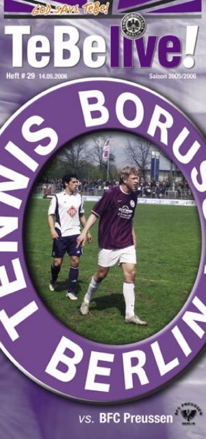 Kaiserdamm 98, 14057 Berlin 030- 321 36 68 Fax - Tennis Borussia ...