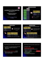 ELEMENTI DI PSICOMETRIA