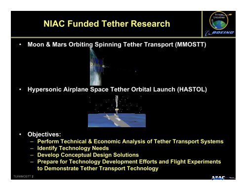 Moon & Mars Orbiting Spinning Tether Transport - Tethers Unlimited