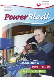 Powerbladl Aufbau - Stadtwerke  Rosenheim